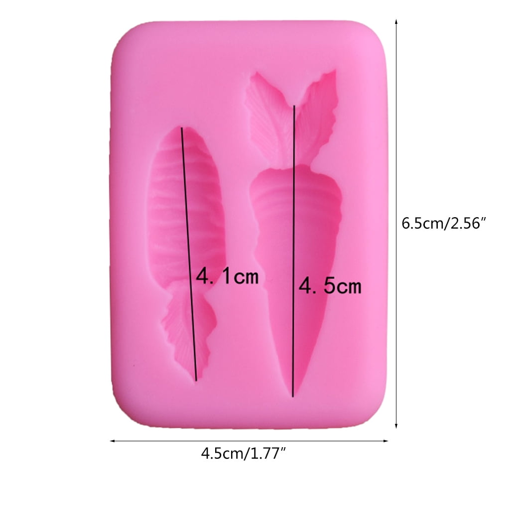 3D Carrot Silicone Fondant Cake Decorating Mould Chocolate Sugarcraft Mold LB 
