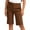 Brown-kids shorts, variant on MKOSPLRT Kids Stretch Pull On Chino Shorts 4-14 Years High Wiast Flat Front Knee Length Shorts Solid Casual Summer Shorts with Pocket