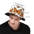 thumbnail image 2 of Butterfly Bucket Hats Fashion Sun Cap Packable Outdoor Fisherman Hat for Women and Men, 2 of 6