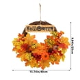 thumbnail image 3 of Corona de ratán Fiudx decoración Halloween y Día de Acción de Gracias, 3 of 6