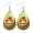 Pumpkin #2, variant on HOOUN Halloween Pumpkin Women Teardrop Leather Hook Earrings Ear Drop Dangle Party New-Pumpkin #2