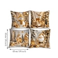 thumbnail image 2 of 2026 Christmas Indoor Home Decor 4 Pack Christmas Decorative Throw Pillow Covers Scene Visual Holiday Cushion Slipcovers Pillow Cases With Hidden Zipper For Sofa Couch Indoor, 2 of 7
