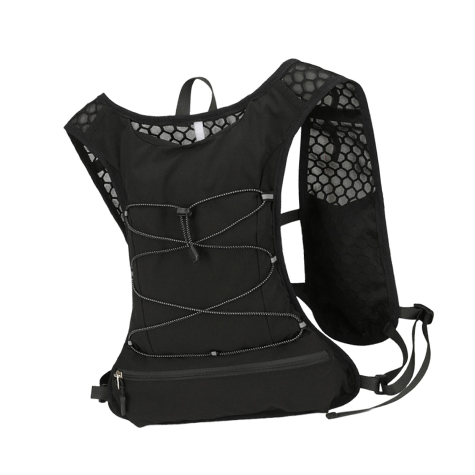 Gilet D'Hydratation Course / Randonnée – Poche à Eau 1,5L – Sangles Réglables – Léger, Respirant, Bandes Réfléchissantes – Pour Marathon, Trail, Vélo, Homme Et Femme