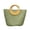 Green, variant on Brown Straw Woven Large Tote Bag With Rattan Handle Summer Beach Bag For Women Travel Vacation