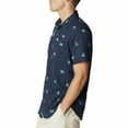 thumbnail image 3 of Men's Columbia UPF 40 Utilizer Printed Short Sleeve Button-Down Shirt Color: Sage Leaf Areca Size: L, 3 of 4