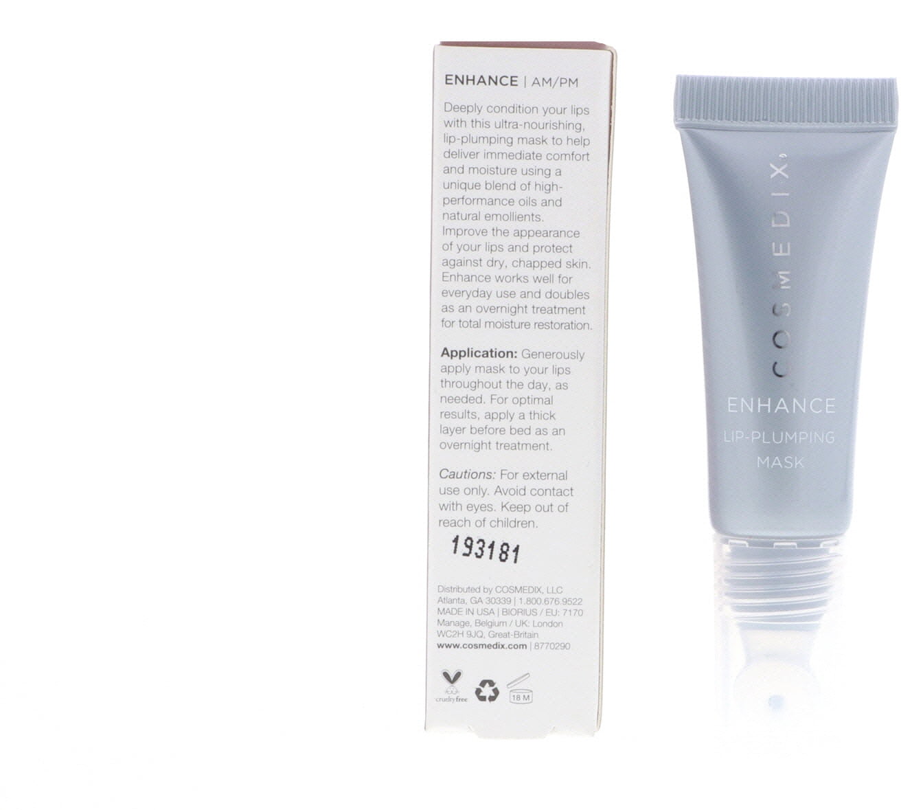 CosMedix Enhance Lip-Plumping Mask, 0.33 oz
