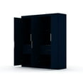 thumbnail image 3 of Manhattan Comfort Mulberry 2-Piece Wood Wardrobe Closet Set in Midnight Blue, 3 of 11