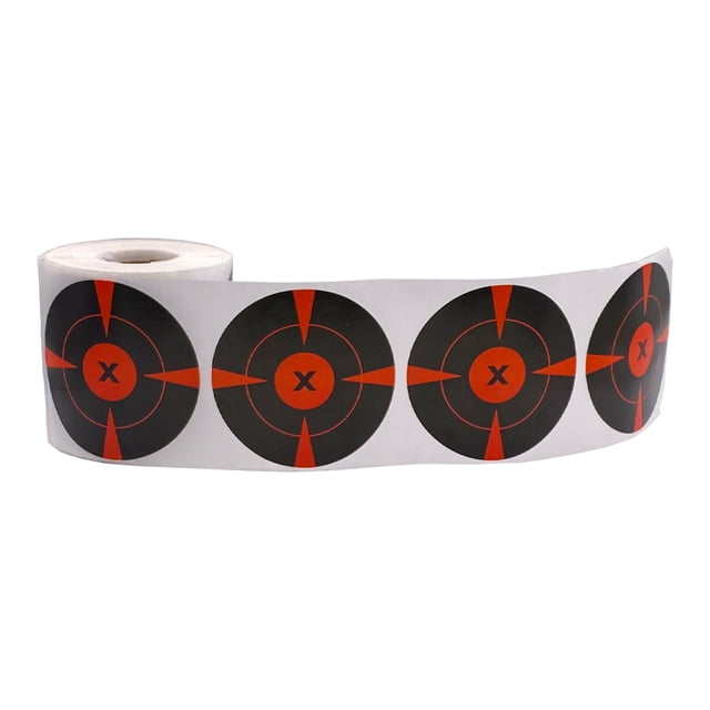 Rollo de pegatinas de objetivo de salpicaduras de tiro de 3 pulgadas / 4 pulgadas, pegatinas adhesivas de objetivos reactivos, objetivos de papel para Rollo de 4 pulgadas 250x Sunnimix Blancos de tiro adhesivos