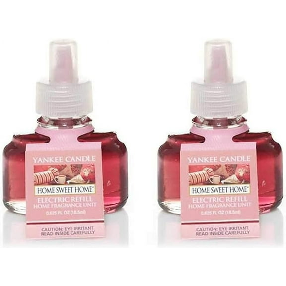 Yankee Candle Home Sweet Home Scent Plug Refill Bottles 0.6 Oz (Pack of 2 Refills)