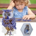 thumbnail image 1 of Wooden 3D Three-dimensional Puzzle Owl Puzzle Education DIY Handmade, 1 of 8