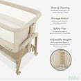thumbnail image 6 of Evolur Lullaby Portable Bassinet With Wheels, Beige, 6 of 8