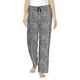 thumbnail image 1 of Balery Black Leopard Pantalones de pijama para mujer, pijamas ultraligeros, pantalones de estar por casa-Medium, 1 of 6