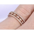 thumbnail image 3 of 1.50 Carat 3 wedding Ring sets Wedding Band Stackable Ring sets with 18k Gold Plating, 3 of 4