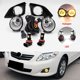 thumbnail image 2 of 1 juego para Toyota Corolla 2008 2009 2010 luces antiniebla LED conjunto de lámpara antiniebla cubierta de luz antiniebla parrilla faros antiniebla marco marcos, 2 of 5