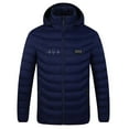 thumbnail image 4 of Lovskoo Women's and Men's Heated Jacket with 21 Heating Zones Long Sleeve Hooded Casual Outwear Tops Pockets Zipper Coat Quilted Jacket Blue, 4 of 7