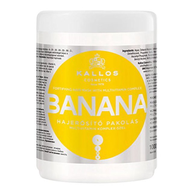 Mascarilla Capilar Fortificante Kallos Plátano 1 L
