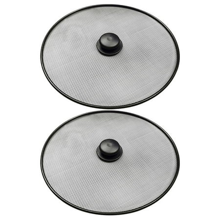 

FRCOLOR 2pcs Splatter Screen Grease Screen Fry Pan Splatter Screen Mesh Pot Pan Lids