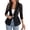 Black, variant on ChicMe Women's Lace Blazer Patchwork Lapel 3/4 Sleeve Lightweight Dressy Work Suit Jacket Trendy Business Casual Blazers Black-L
