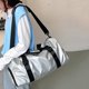 thumbnail image 4 of Bolsa de deporte para gimnasio, separación húmeda y seca, para fitness, yoga, equipaje de viaje, bolso (plata), 4 of 5
