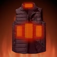 thumbnail image 5 of WMTBSRSW Kids Heated Vest No Battery Pack Boys Lightweight Sleeveless 4 Heating Zones Heated Jackets USB Charging Heated Waistcoat 15 Years, 5 of 7