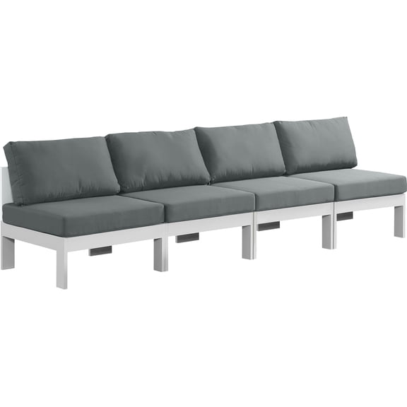 Meridian Furniture Nizuc Grey Outdoor Patio Modular Sofa