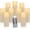 Cream, variant on Waterproof Flameless Candles, 12 PC Battery Operated LED Pillar Candles with 2 Remote Controls & Timer, Flickering Indoor Outdoor Candles for Wedding, Patio, Easter, Bathroom, Home Decor, 4''5''6''