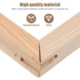thumbnail image 3 of KAKOWELY Chocolate Smooth Plastic Painting Canvas Frame Set Easy to Install for Display Rack Use,19.69"X15.75"X0.71", 3 of 5