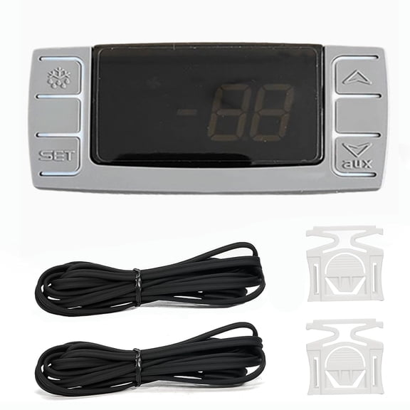 Digital Temperature Thermostat Controller For Dixell XR04CX-5N0C1,230V/50-60Hz Compressor Defrost with Probes for Commercial Home Refrigerators Cold Storage