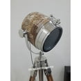 thumbnail image 2 of Vintage Industrial DESIGNER Nautical Wooden SPOT LIGHT Tripod Floor LAMP Decor, 2 of 4