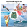 thumbnail image 7 of Kdxio Fall Forest Squirrel Print Men's Swim Trunks with Compression Liner 7 Inch Inseam Quick Dry Swim Shorts, 7 of 7