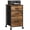 Rustic Brown Wood Grain Print, variant on GALAXHERO 3 Drawer File Cabinet, Rolling Printer Stand Filing Cabinets for Home Office, Fabric Vertical File Cabinet Fits A4 or Letter Size, Black