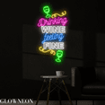 thumbnail image 3 of Glowneon Drink Wine Feeling Fine Neon Sign, Wine Led Sign, Bar Decor, 3 of 4