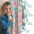 thumbnail image 3 of Blackout Kids Curtains,Pioneer Flower Floral Print Pattern Childrens Insulated Curtains Set Of 2,Bedroom Essentials,Toddler Room Decor 42"x84", 3 of 5