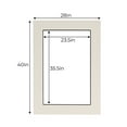 thumbnail image 3 of White Acid Free 28x40 Picture Frame Mat with Black Core Bevel Cut for 24x36 Pictures - Fits 28x40, 3 of 4