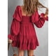 thumbnail image 2 of Vestido de verano Dokotoo Red para mujer con cuello descubierto, 2 of 7