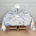 thumbnail image 5 of 52x52 Inch Waterproof Square Tablecloth, Thickened Polyester Table Cover for Dining & Parties, Floral Print, 5 of 6