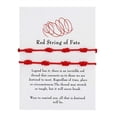 thumbnail image 1 of Knotted Red Rope Bracelet Length Lovers Paper Card Bracelet Bracelet, 1 of 9