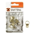 thumbnail image 1 of X Brass Single D Rings 4pk, 1 of 1