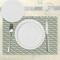 thumbnail image 3 of Ambesonne Chevron Place Mats Set of 4, Vertical Herrigbone, Standard Size, Multicolor, 3 of 6