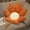 Orange, variant on HOARBOEG Maple Leaf Throw Pillow - Cotton Sofa Cushion, Living Room Futon Pillow, Versatile Home Decor, Soft Tatami Floor Cushion, Stress Relief Pillow for Relaxation