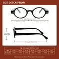 thumbnail image 2 of BONCAMOR 5 Pack Reading Glasses for Men and Women Oval Frame Fashion Eyeglasses, 2 of 8
