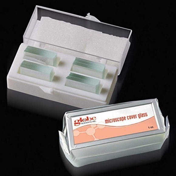 Globe Scientific 1402-10 Cover Glass, 20 x 20mm, #1 Thickness (Case of 10)