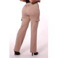 thumbnail image 5 of High Rise Straight Leg Cargo Pants - Latte, 5 of 9