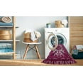 thumbnail image 2 of Ahgly Company Machine Washable Indoor Rectangle Industrial Modern PaleVioletRed Pink Area Rugs, 6' x 9', 2 of 7