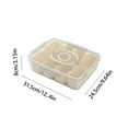 thumbnail image 3 of Hovmgk Airtight Storage Box, Multi-Compartment Plastic Seasoning & Fruit Storage Box with Transparent Lid, Waterproof & Food Safe, 8 Compartments for Organization, White, 12.4x9.64x3.14in, 3 of 9