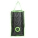 thumbnail image 1 of Organizador de bolsas de basura plegable de malla colgante, soporte para bolsas de basura, contenedores de reciclaje, almacenamiento para cocina - Talla L (Verde), 1 of 5