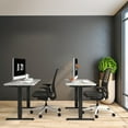 thumbnail image 3 of Gymax Cadre de Bureau à Double Moteur avec Largeur et Hauteur Réglables Noir, 3 of 10