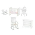 thumbnail image 3 of Muebles en miniatura, casa de muñecas 1:12, casa de muñecas en miniatura de madera, cama para niños, modelo de casa de muñecas creado magistralmente, 3 of 8
