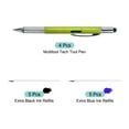 thumbnail image 3 of 4 piezas 6 en 1 herramienta multifuncional bolígrafo regalos para hombres con bolígrafo, regla, destornillador, stylus, Verde, 3 of 5