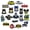color1, variant on 19Pcs Super Hero Shoe Decoration Charms for Croc Clog Sandals Shoe Accessories Charms for Adults